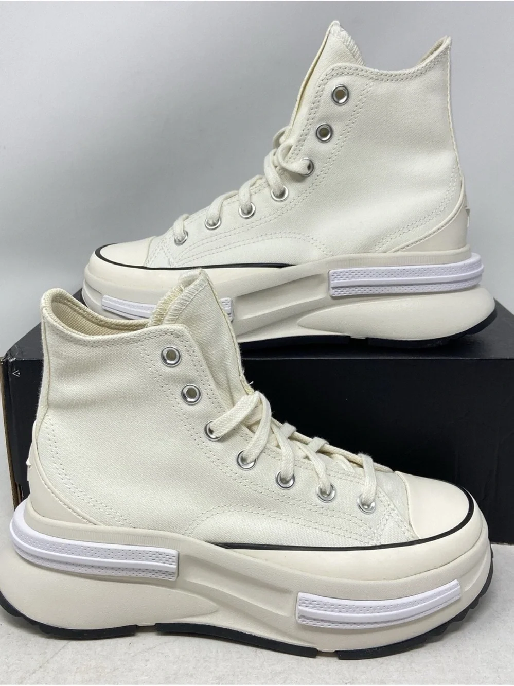 Converse Converse Run Star Legacy Cx Platform High Top in White/Cream